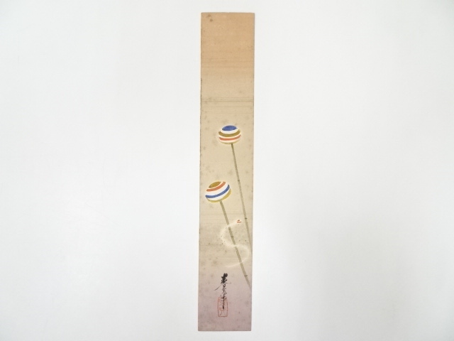 JAPANESE ART / TANZAKU / HAND PAINTED MOCHI / ARTISTS WORK